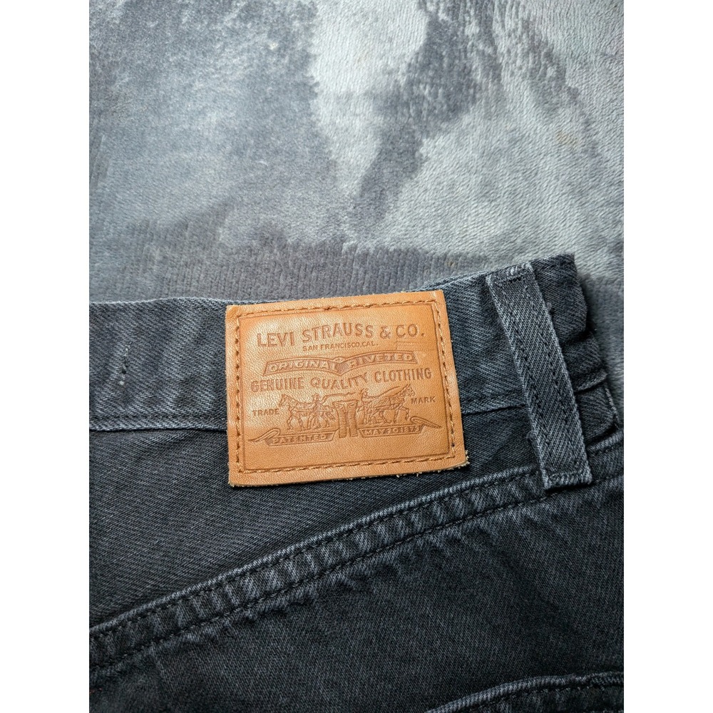 Levis 70s High Slim Straight Denim Jeans Womens Size 27 Black High Rise Cotton - Picture 8 of 8